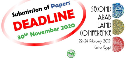Reminder: Deadline for the submission of abstracts for the Second Arab Land Conference